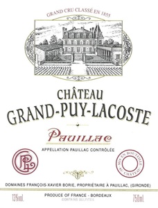 Château Grand-Puy-Lacoste Pauillac Grand Cru Classé 2010